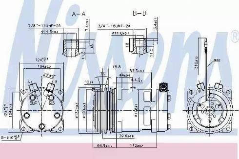 Nissens 89612 - Compresseur, climatisation cwaw.fr