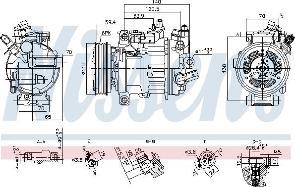 Nissens 890944 - Compresseur, climatisation cwaw.fr