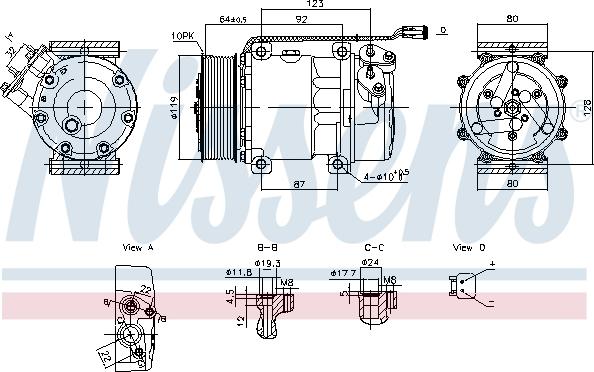 Nissens 890945 - Compresseur, climatisation cwaw.fr