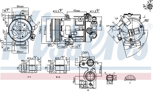 Nissens 890420 - Compresseur, climatisation cwaw.fr