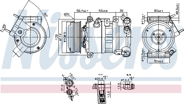 Nissens 890599 - Compresseur, climatisation cwaw.fr