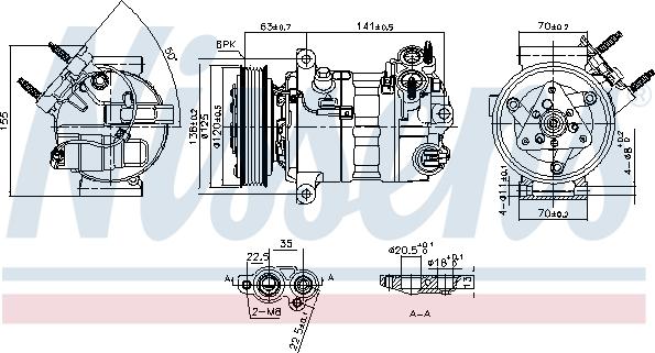 Nissens 890594 - Compresseur, climatisation cwaw.fr