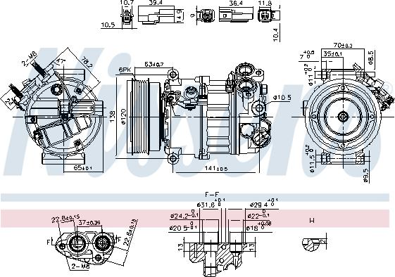 Nissens 890593 - Compresseur, climatisation cwaw.fr