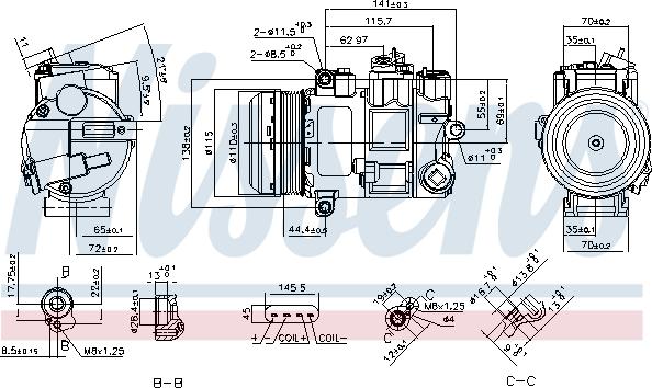 Nissens 890696 - Compresseur, climatisation cwaw.fr