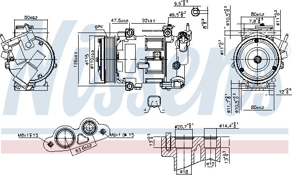 Nissens 890606 - Compresseur, climatisation cwaw.fr