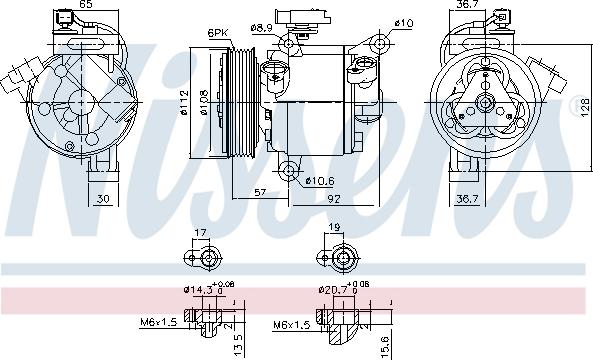 Nissens 890638 - Compresseur, climatisation cwaw.fr