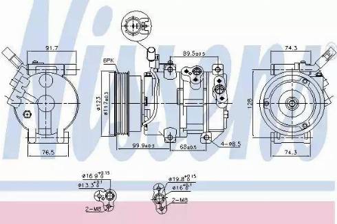 Nissens 890054 - Compresseur, climatisation cwaw.fr