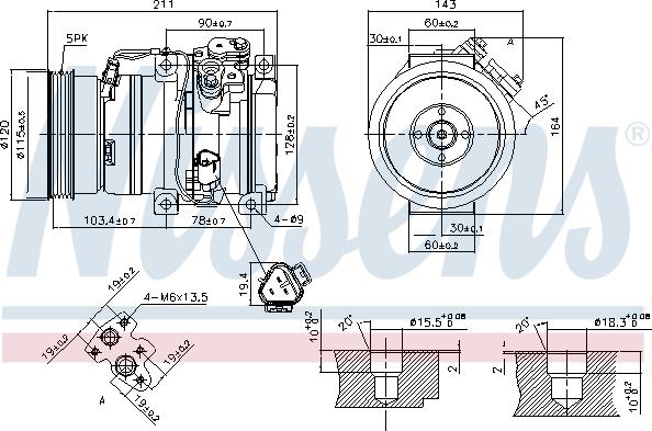 Nissens 890066 - Compresseur, climatisation cwaw.fr