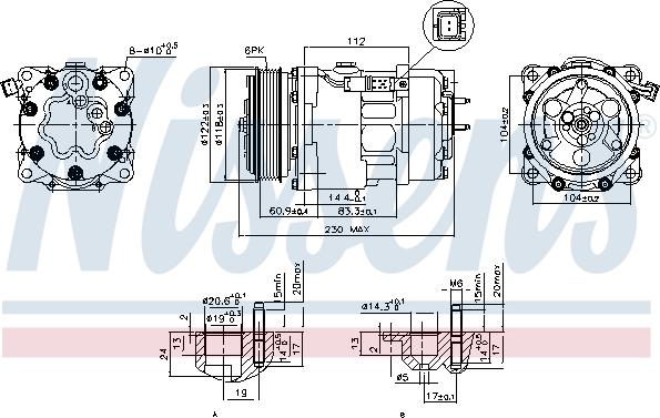 Nissens 89032 - Compresseur, climatisation cwaw.fr