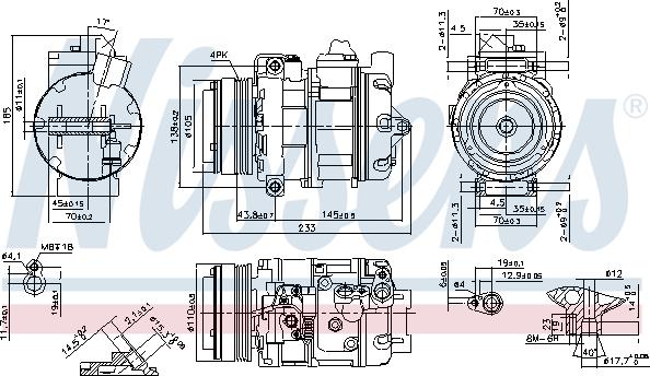 Nissens 890292 - Compresseur, climatisation cwaw.fr