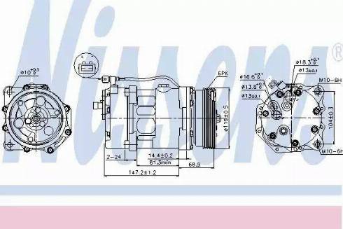 Nissens 89025 - Compresseur, climatisation cwaw.fr