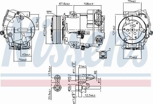 Nissens 890268 - Compresseur, climatisation cwaw.fr