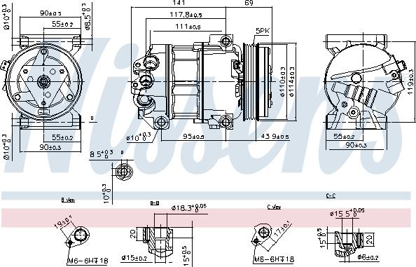 Nissens 890211 - Compresseur, climatisation cwaw.fr