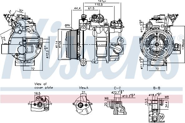 Nissens 890793 - Compresseur, climatisation cwaw.fr