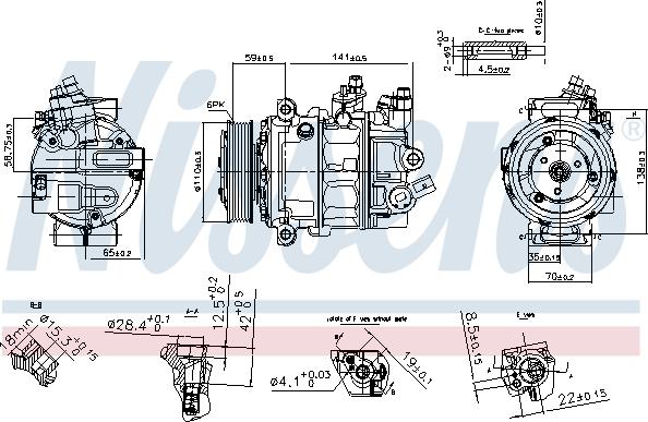 Nissens 890754 - Compresseur, climatisation cwaw.fr