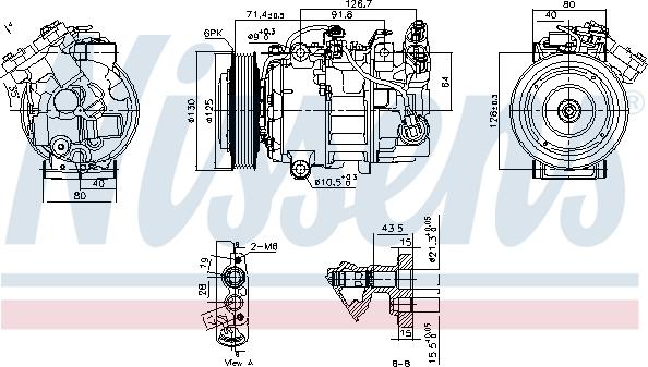 Nissens 890763 - Compresseur, climatisation cwaw.fr