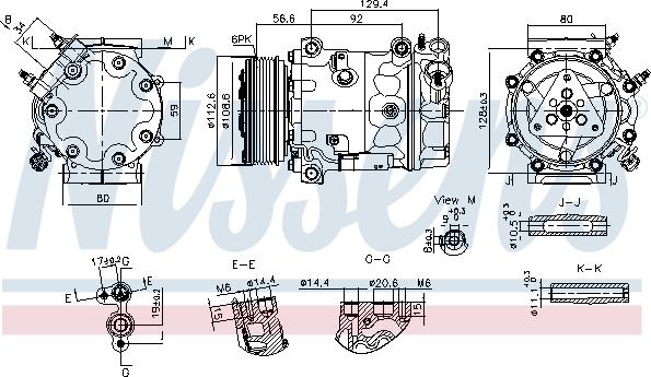 Nissens 890780 - Compresseur, climatisation cwaw.fr