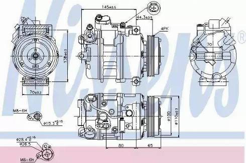 Nissens 89198 - Compresseur, climatisation cwaw.fr