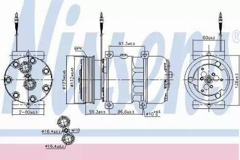 Nissens 89168 - Compresseur, climatisation cwaw.fr