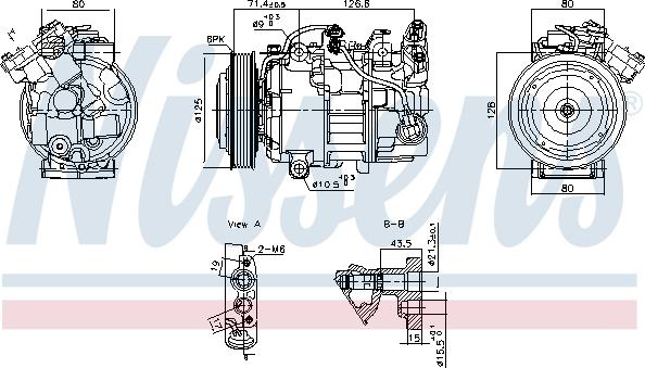 Nissens 891043 - Compresseur, climatisation cwaw.fr