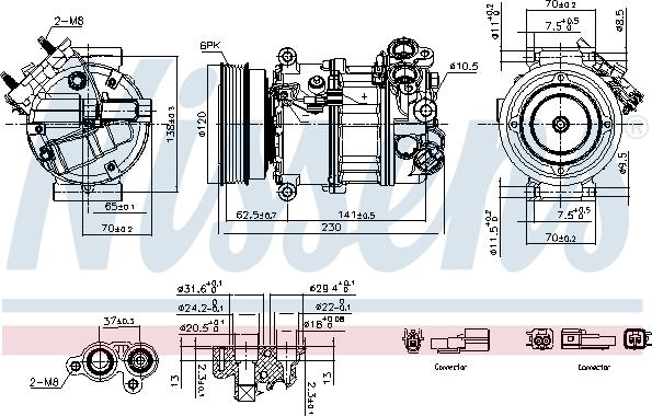 Nissens 891004 - Compresseur, climatisation cwaw.fr