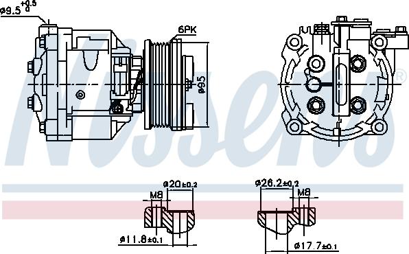 Nissens 891078 - Compresseur, climatisation cwaw.fr