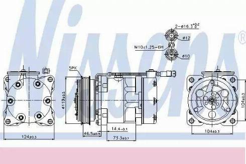 Nissens 89110 - Compresseur, climatisation cwaw.fr