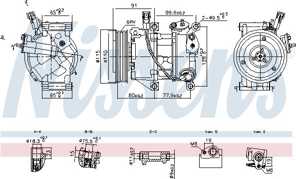 Nissens 891114 - Compresseur, climatisation cwaw.fr