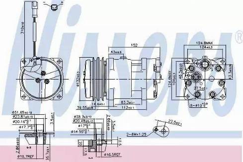 Nissens 89819 - Compresseur, climatisation cwaw.fr