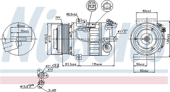 Nissens 89392 - Compresseur, climatisation cwaw.fr