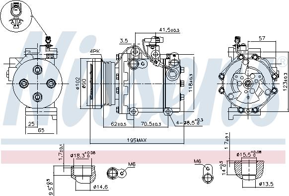 Nissens 89349 - Compresseur, climatisation cwaw.fr