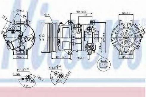 Nissens 89345 - Compresseur, climatisation cwaw.fr