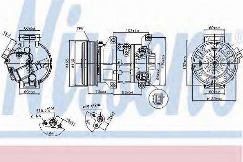 Nissens 89337 - Compresseur, climatisation cwaw.fr