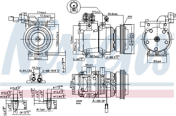 Nissens  89291 - Compresseur, climatisation cwaw.fr