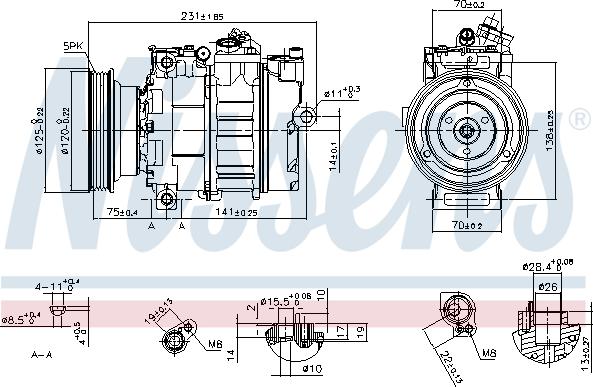 Nissens 89232 - Compresseur, climatisation cwaw.fr