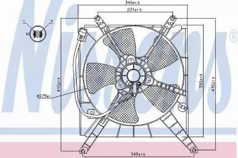 Nissens 85496 - Ventilateur, refroidissement du moteur cwaw.fr