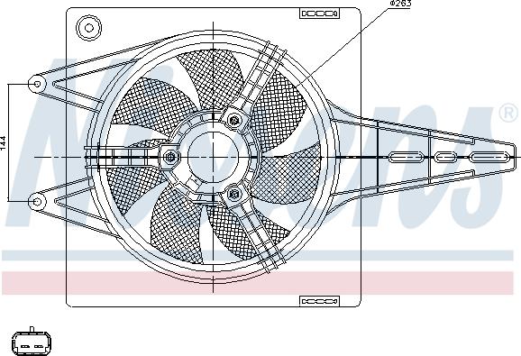 Nissens 85427 - Ventilateur, refroidissement du moteur cwaw.fr