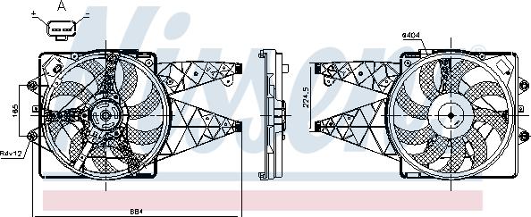 Nissens 850114 - Ventilateur, refroidissement du moteur cwaw.fr