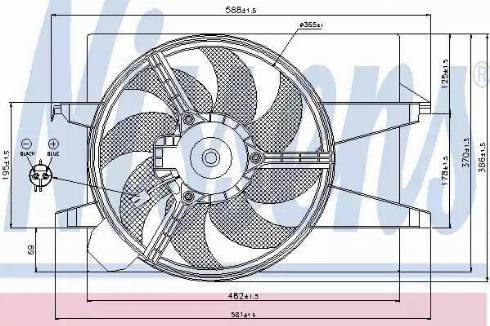 Nissens 85579 - Ventilateur, refroidissement du moteur cwaw.fr