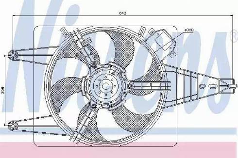 Nissens 85100 - Ventilateur, refroidissement du moteur cwaw.fr