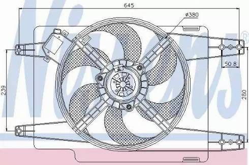 Nissens 85108 - Ventilateur, refroidissement du moteur cwaw.fr