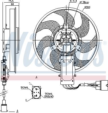 Nissens 85730 - Ventilateur, refroidissement du moteur cwaw.fr