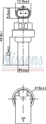 Nissens 207035 - Sonde de température, liquide de refroidissement cwaw.fr