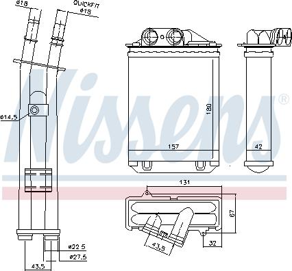 Nissens 71459 - Système de chauffage cwaw.fr