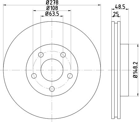 Nisshinbo ND5019K - Disque de frein cwaw.fr