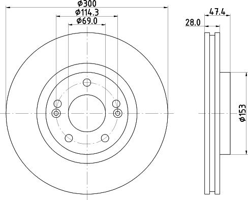 Nisshinbo ND6030K - Disque de frein cwaw.fr