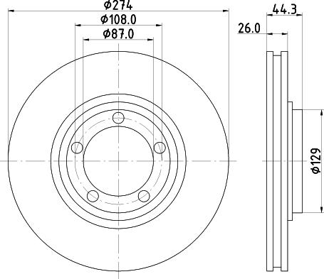 Nisshinbo ND6026K - Disque de frein cwaw.fr