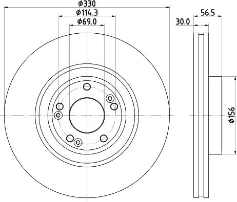 Nisshinbo ND6118K - Disque de frein cwaw.fr