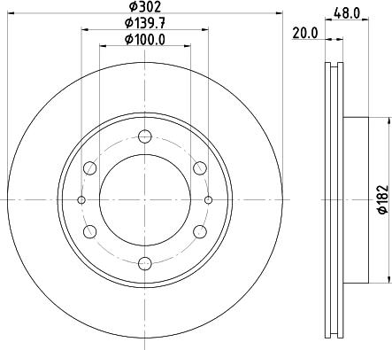 Nisshinbo ND1066K - Disque de frein cwaw.fr