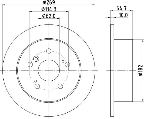 Nisshinbo ND1037K - Disque de frein cwaw.fr